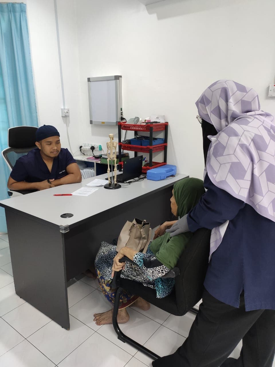 Consultation session with a client