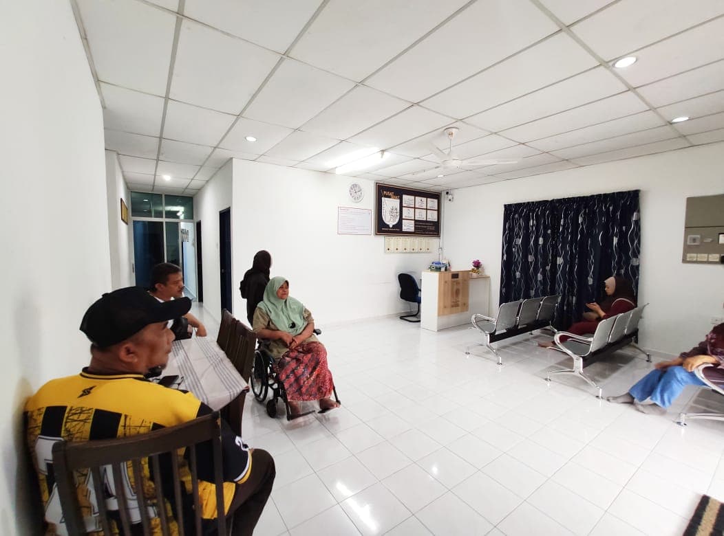 Waiting area at Pusat Sihat HQ